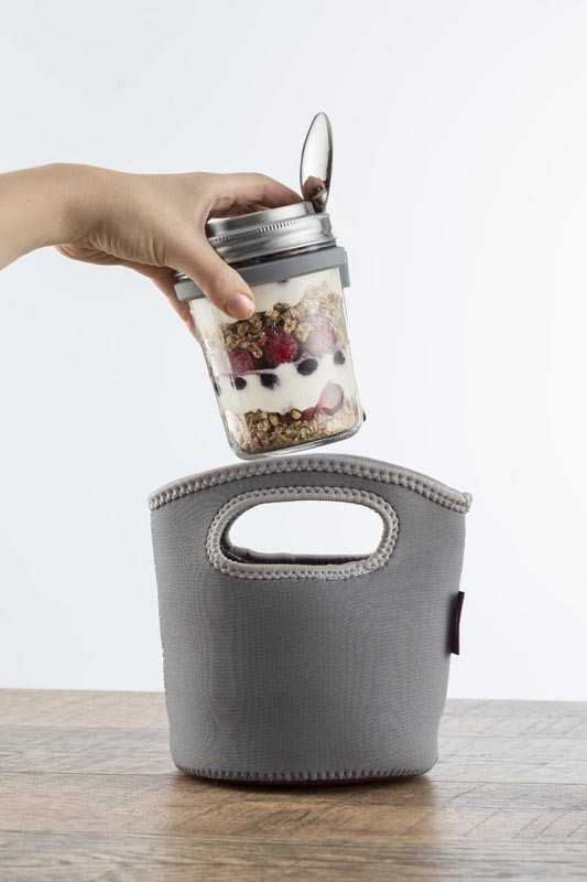 „Kilner“ pusryčių stiklainis + šaukštas 0025 899