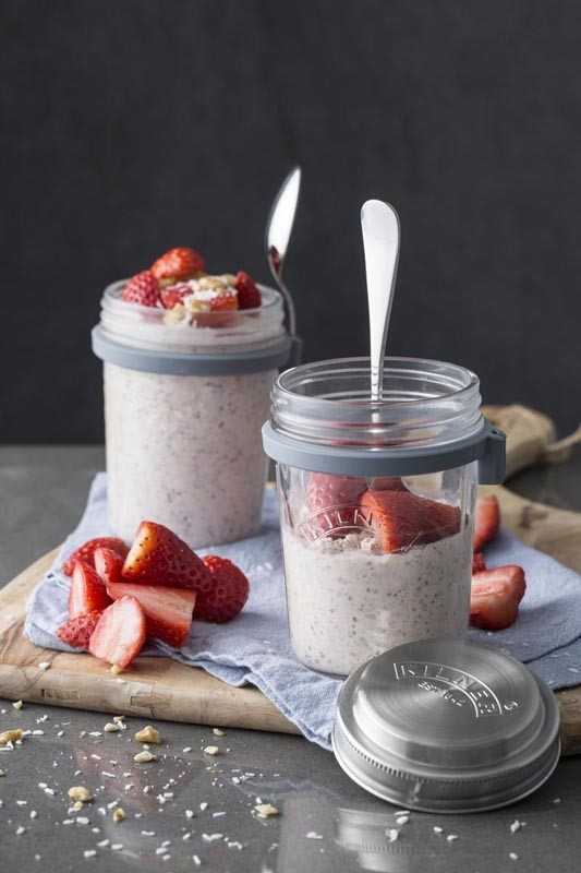 „Kilner“ pusryčių stiklainis + šaukštas 0025 899