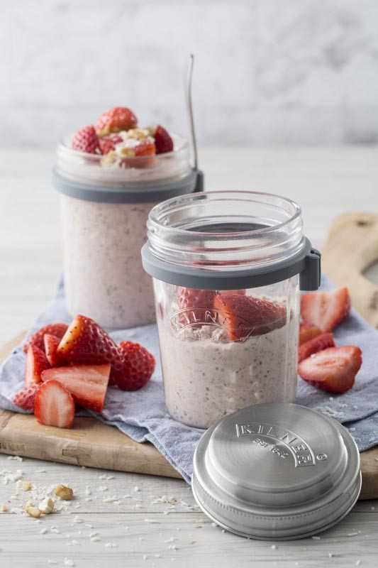„Kilner“ pusryčių stiklainis + šaukštas 0025 899