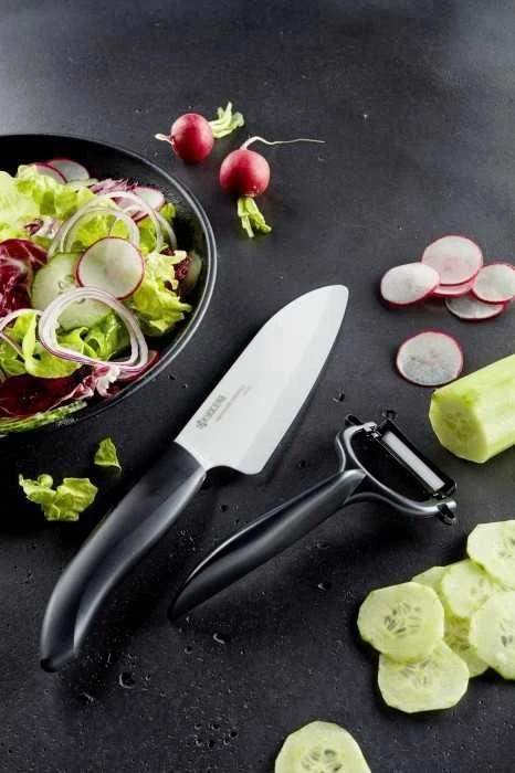 Keraminis šefo peilis Santoku Kyocera, 14 cm