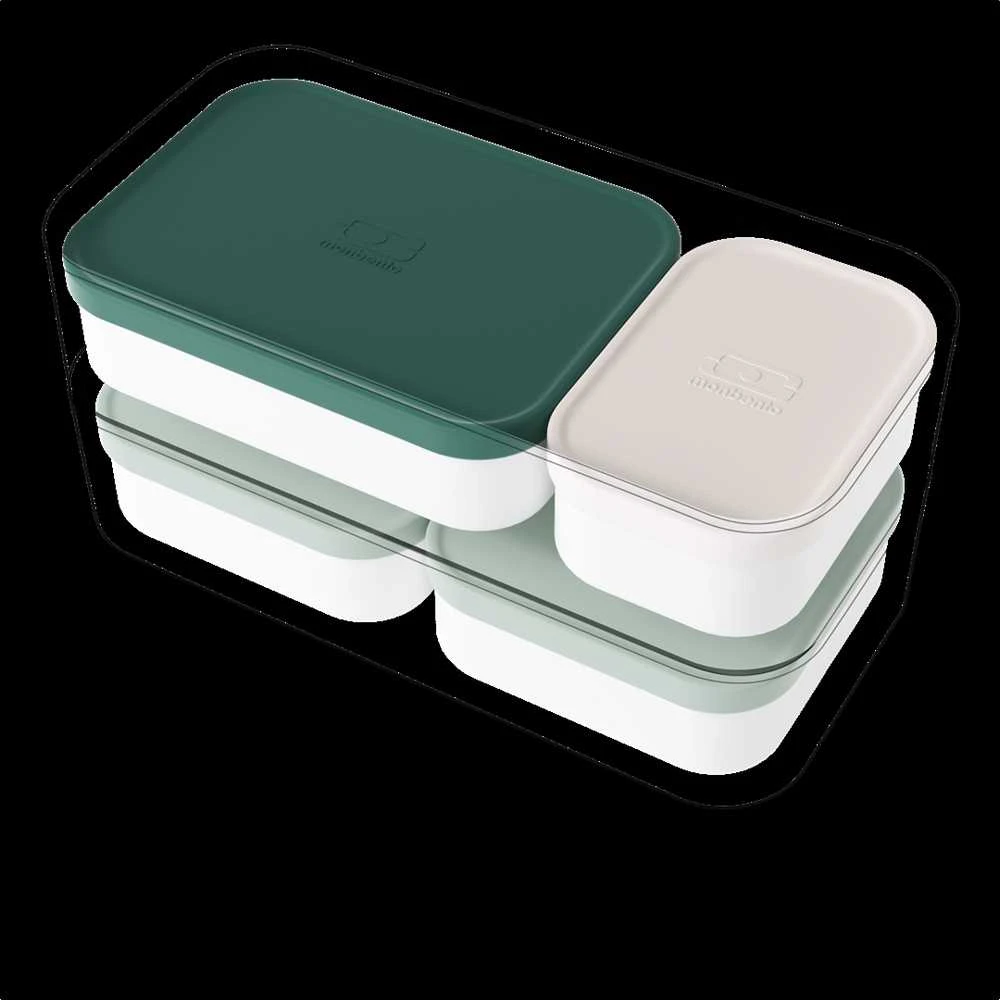 Monbento extra pojemniki do lunchboxa 4 sztuki Žalias