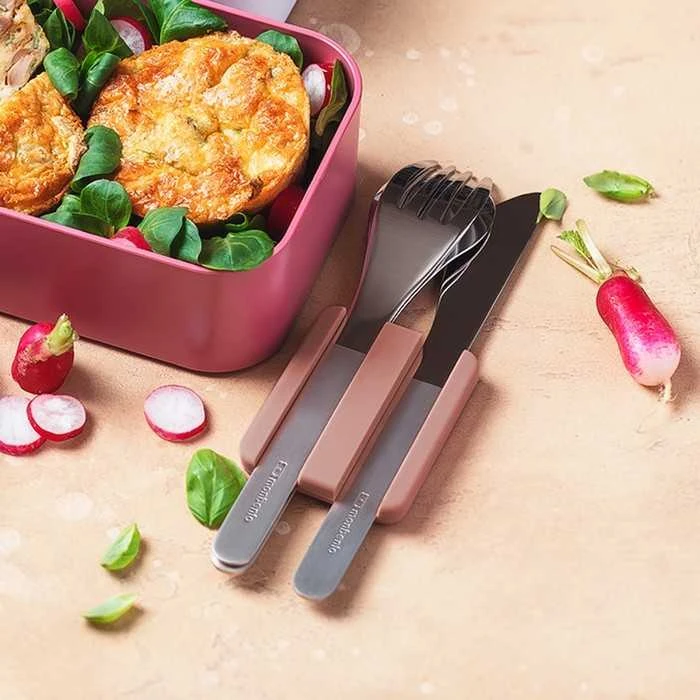 Monbento Slim Box Moka Rosa rožinė