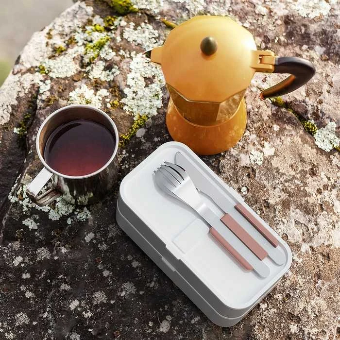 Monbento Slim Box Moka Rosa rožinė