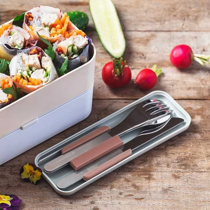 Monbento Slim Box Moka Rosa rožinė