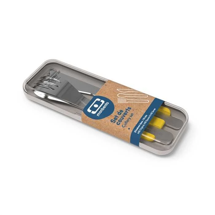 Rinkinys sztućców w etui MB Slim Box Monbento - juodas onyx-universalus