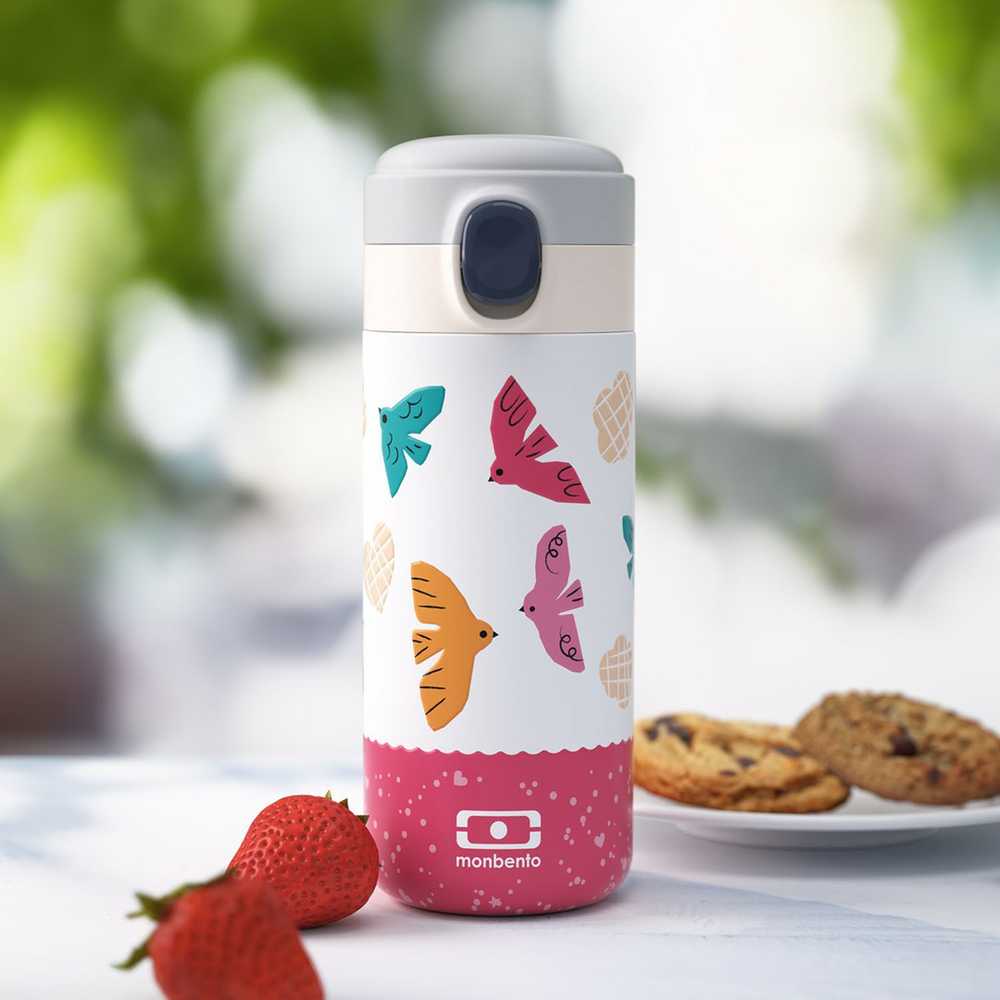 Monbento Graphic Birds termos butelka 360ml