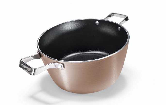 Moneta Puodas 24 cm, rožinio aukso, indukcijai