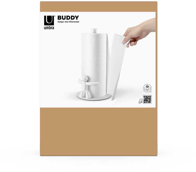 Umbra Popierinių rankšluosčių laikiklis 19 × 18 × 34, baltas HOLDER BUDDY