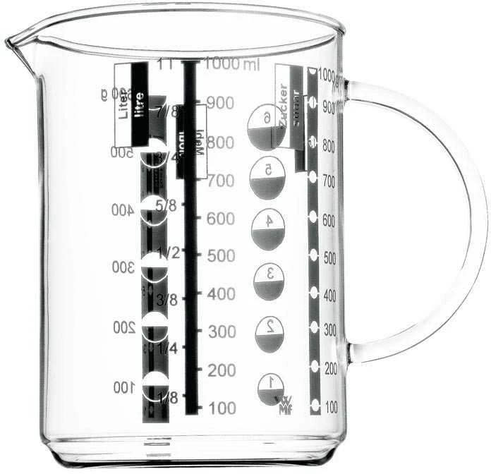 WMF 0605972000 matavimo puodelis 1,0 l cil.