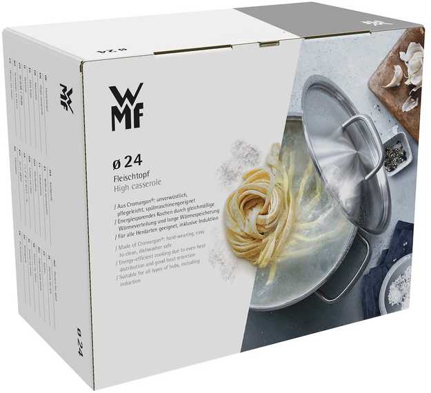 Tradicinis aukšto plieno puodas WMF Provance Plus 8,8 l 24 cm indukcinės dujos