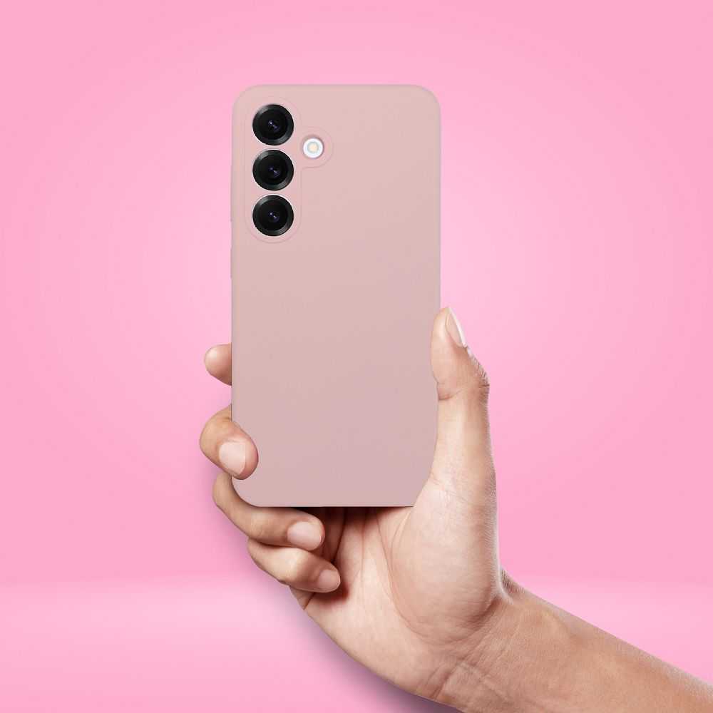 Oem Dėklas na Xiaomi Redmi Note 15 PRO 5G Silicone 2mm (camera protection) pudrowy róż