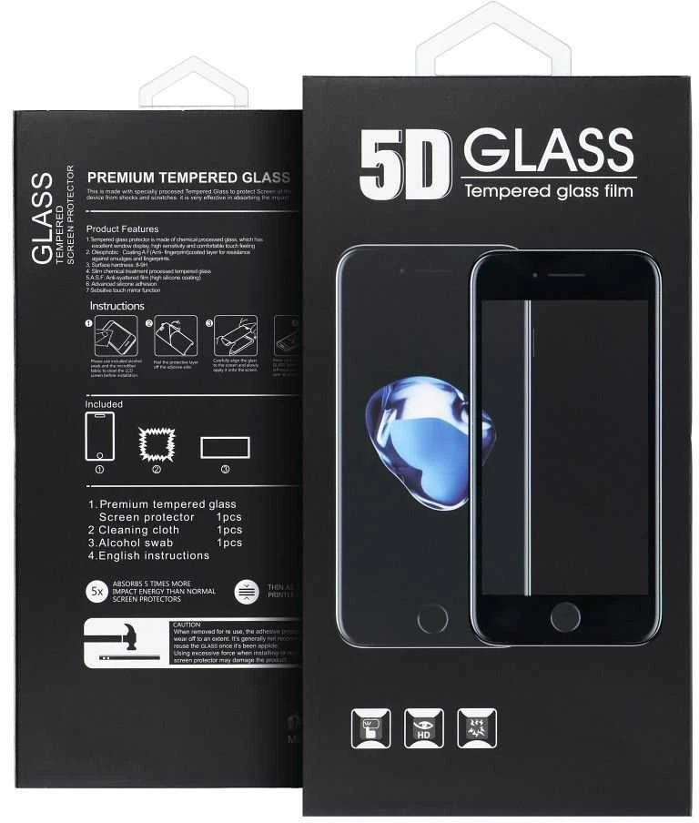 OEM 5D visiškai klijuojamas grūdintas stiklas - iPhone 13 Pro Max (MATINIS) juodas