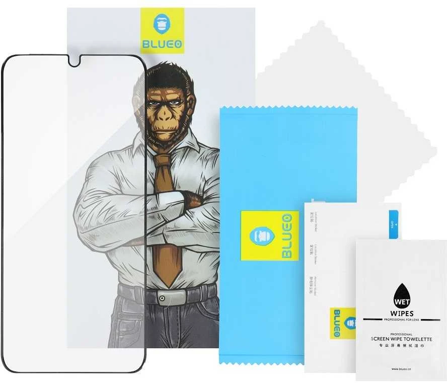 Blueo LCD apsauginis stikliukas 5D Mr. Monkey Glass (Strong Lite) Samsung S936 S25 Plus juodas