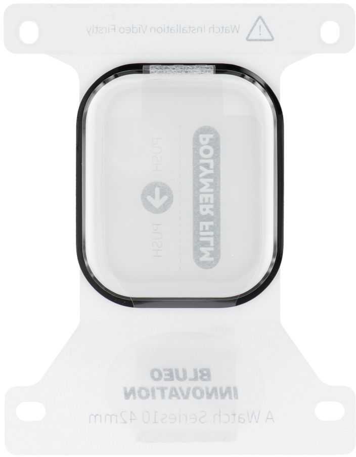 Blueo 5D Mr. Monkey Glass - skirtas Apple Watch 10 42MM juodas (Strong HD)