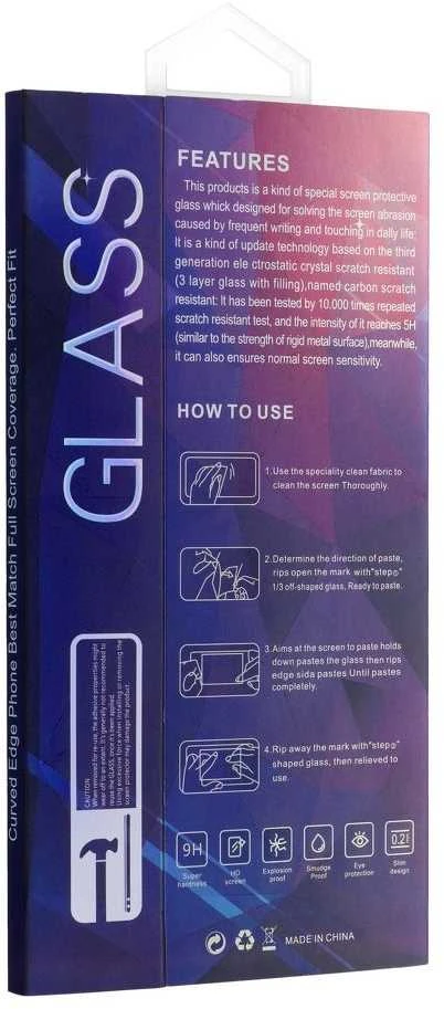 Oem Grūdintas stiklas 5D Full Glue do Samsung S26 PLUS Tempered Glass (darbinis skaitytuvas) juoda