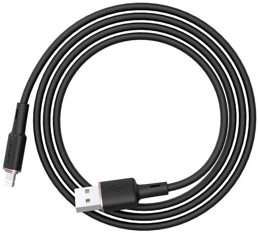 USB laidas Acefast C2-02 MFi USB-A iki Lightning 1.2m juodas