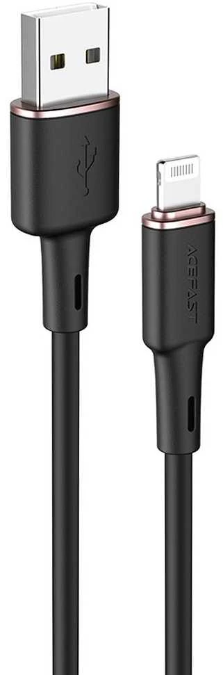 USB laidas Acefast C2-02 MFi USB-A iki Lightning 1.2m juodas