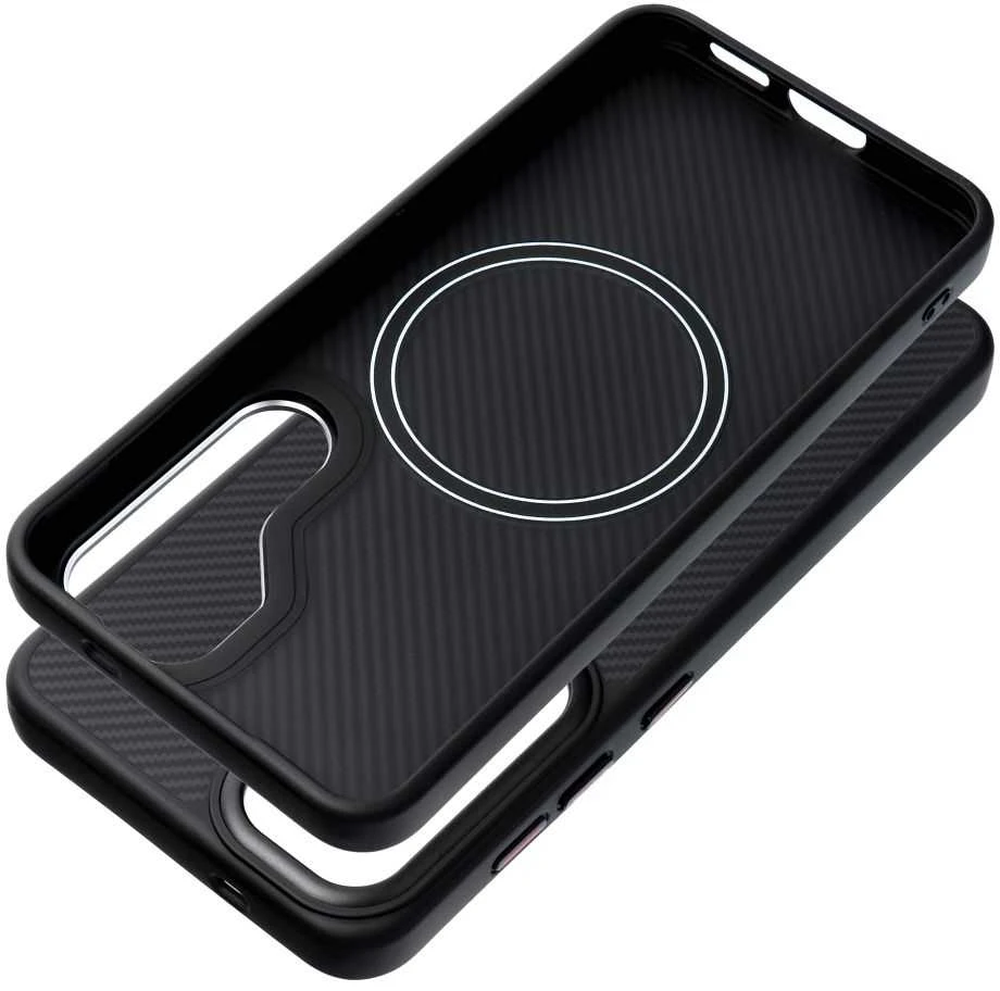 Oem Dėklas na Samsung S26 PLUS Carbon Elite Mag Cover zgodne su MagSafe juoda