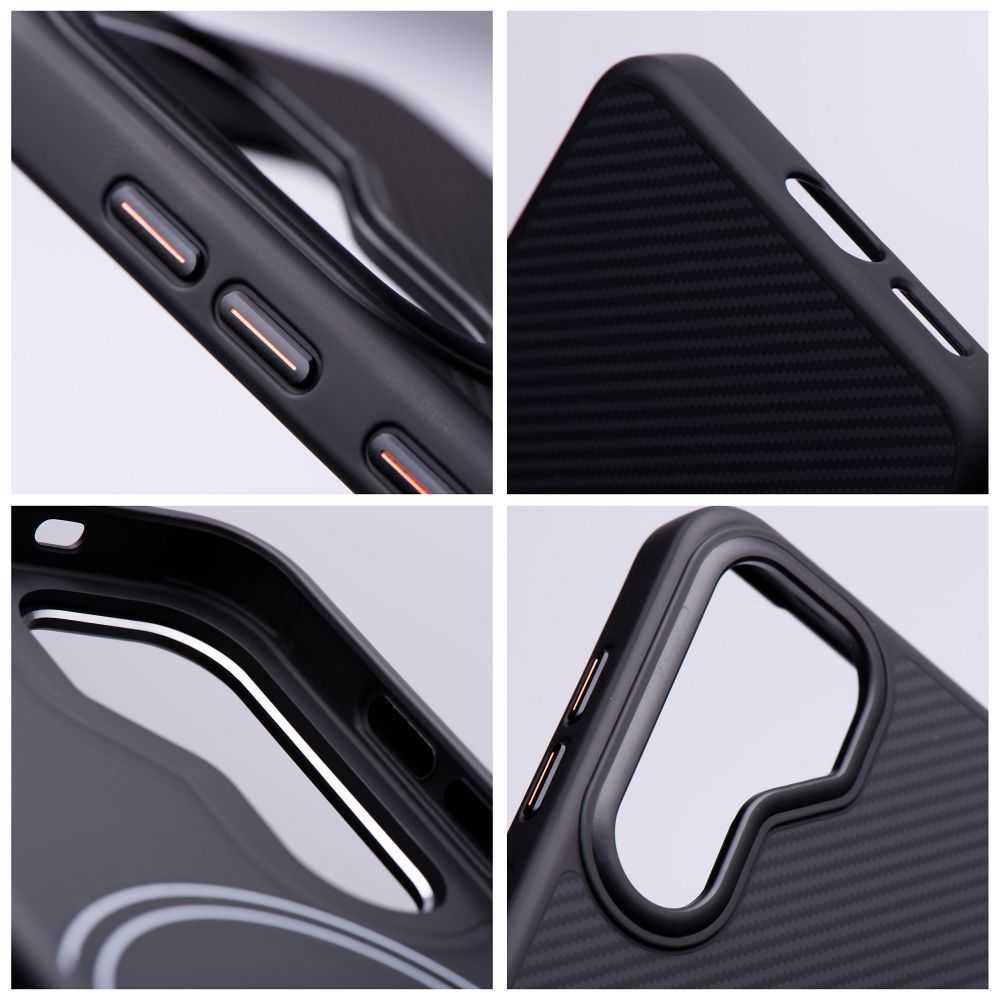 Oem Dėklas na Samsung S26 ULTRA Carbon Elite Mag Cover zgodne su MagSafe juoda