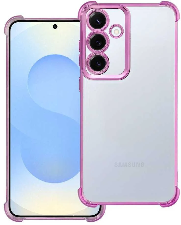 Oem Dėklas ANTISHOCK ELECTRO skirtas Samsung Galaxy S25 Plus rožinės spalvos
