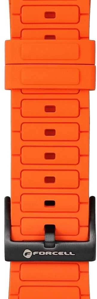 „Apple Watch“ dirželis Forcell F-Design FA06 silikoninis, su skylutėmis, 38 / 40 / 41 mm, oranžinis