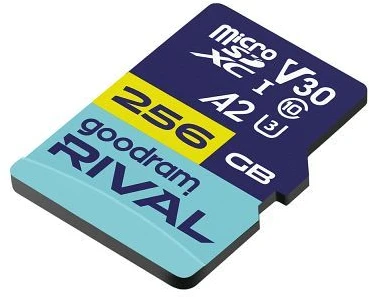 GOODRAM RIVAL M2AA 256 GB Micro SDXC V30 A2 UHS-I U3 + adapteris (GGSM2AA-2560R12)