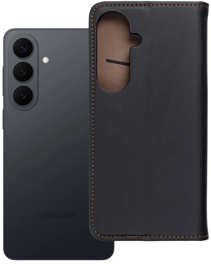 Oem Atverčiamas dėklas, skirtas „Samsung S26 PLUS Smart Pro Book“, odinis, juodos spalvos