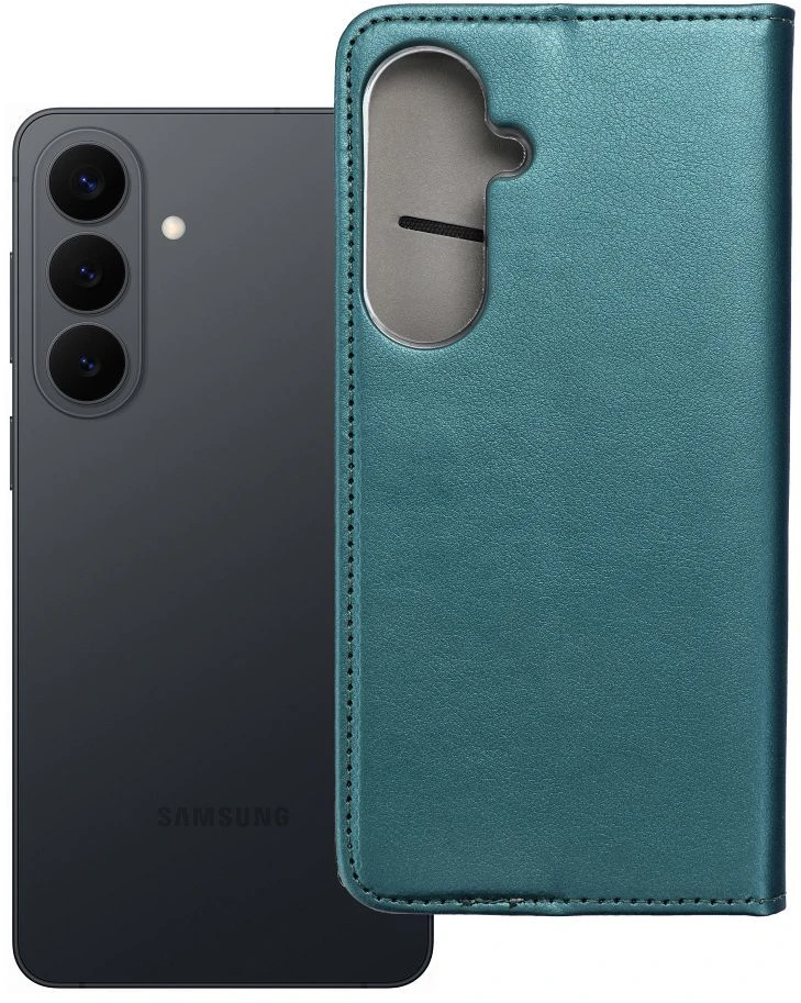 Oem Atverčiamas dėklas, skirtas Samsung S26 PLUS Smart Magneto, tamsiai žalias
