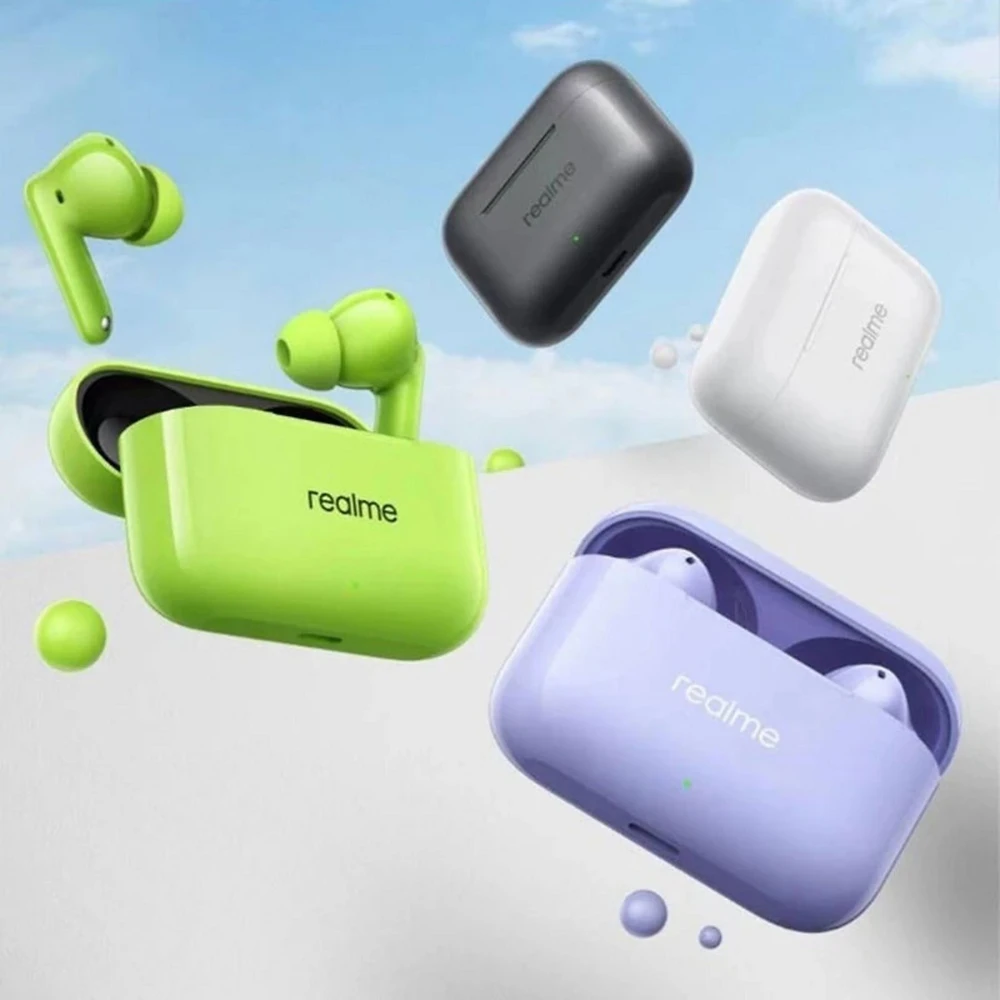 Ausinės Realme Buds T200 Violetinė