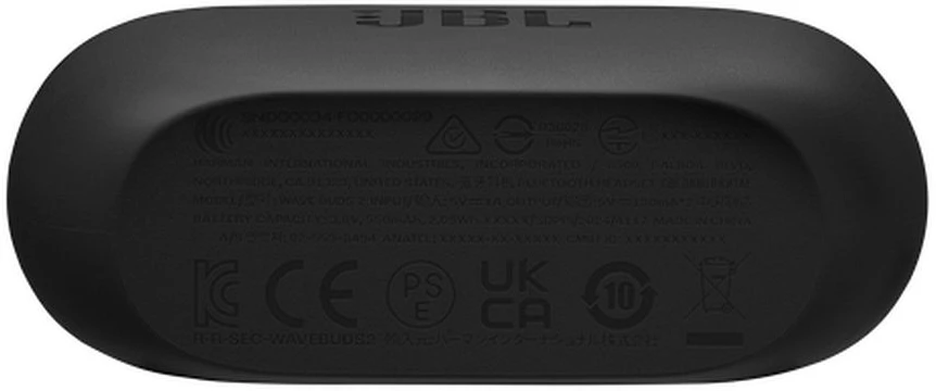 JBL Wave Buds 2 TWS belaidės ausinės, Juodos