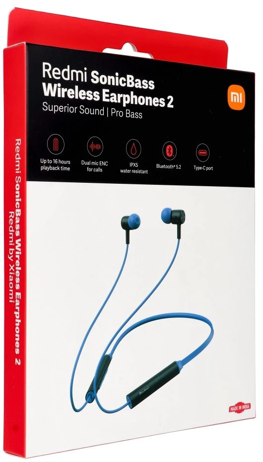 Store24 Xiaomi Redmi SonicBass Belaidės Earphone 2 Mėlyna