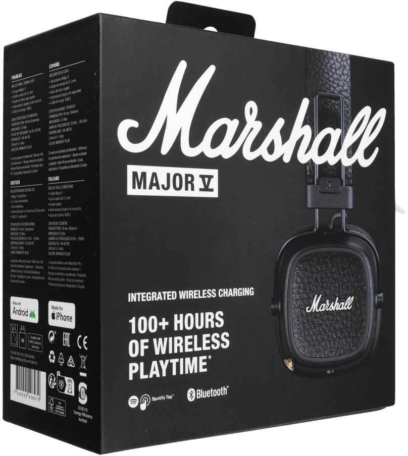 Ausinės Marshall Major V | Tamsiai mėlynos spalvos