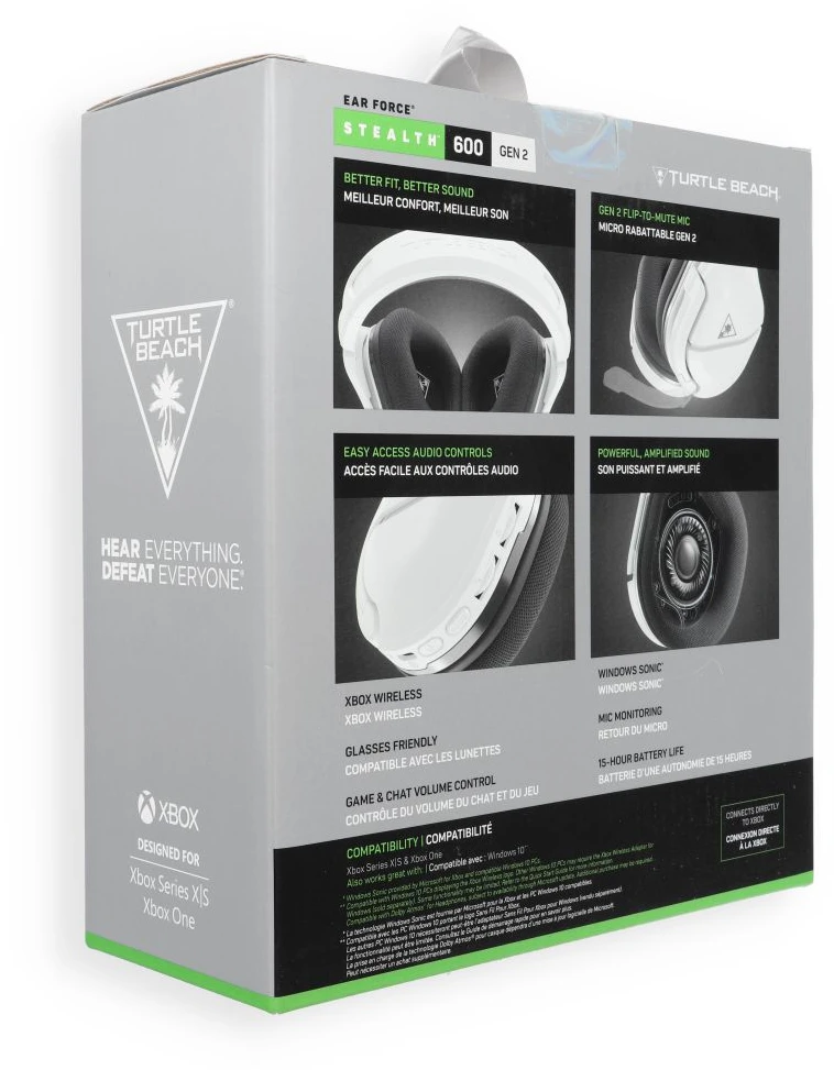 Belaidės ausinės ant ausų žaidimams Turtle Beach Stealth 600 Gen 2, skirtos XBOX One / Series, baltos