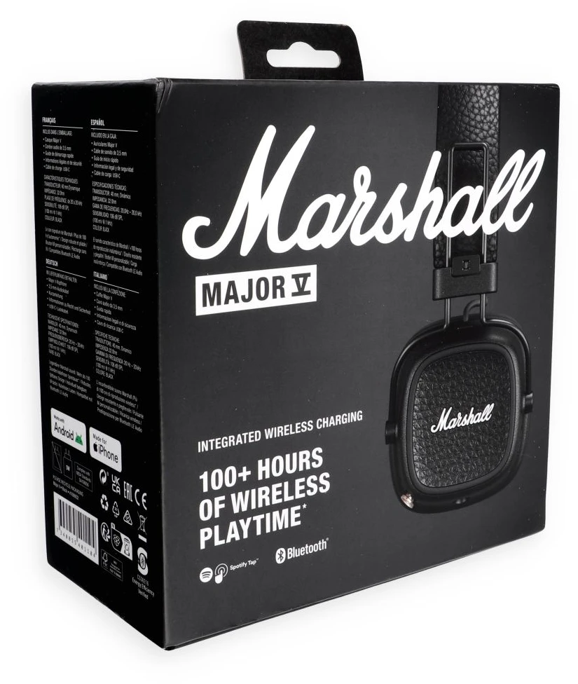 Ausinės Marshall Major V, Juodos spalvos