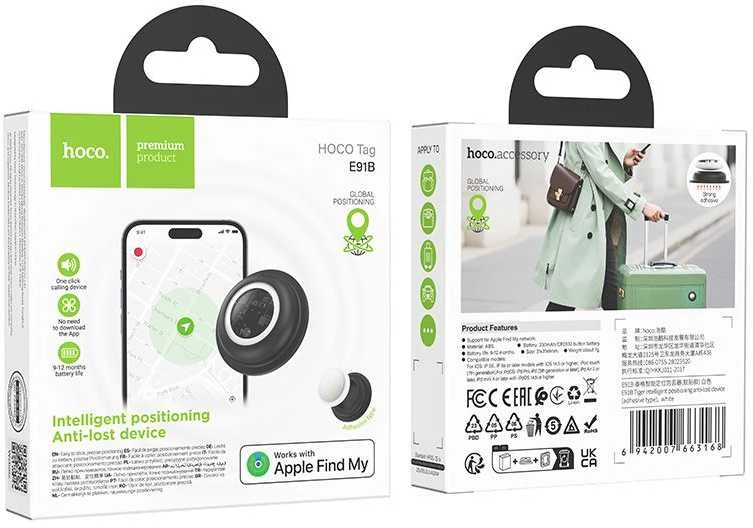 Apple suderinamas ieškiklis „Find My Hoco E91B Baltas“