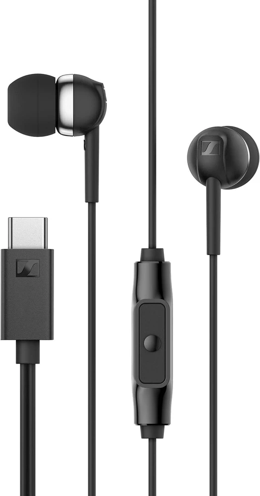 su laidu ausinės USB-C Sennheiser CX 80U juodas