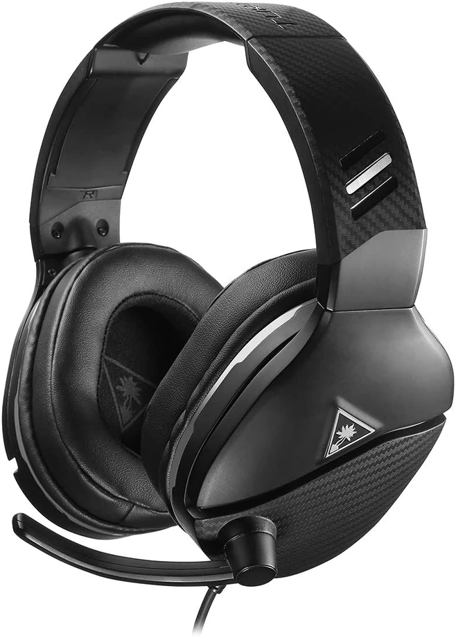 Ausinės su laidu su lankeliu ant galvos Jack 3,5 mm su mikrofonu Turtle Beach Recon 200 juoda