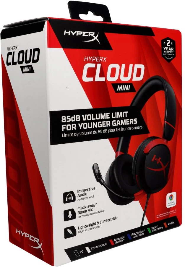 Hewlett Packard (HP) HP HyperX Cloud Mini su laidu BLK Ausinės