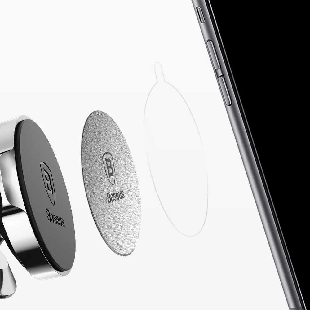 Magnetinis telefono laikiklis Baseus Iron Suit rinkinys - Juodas