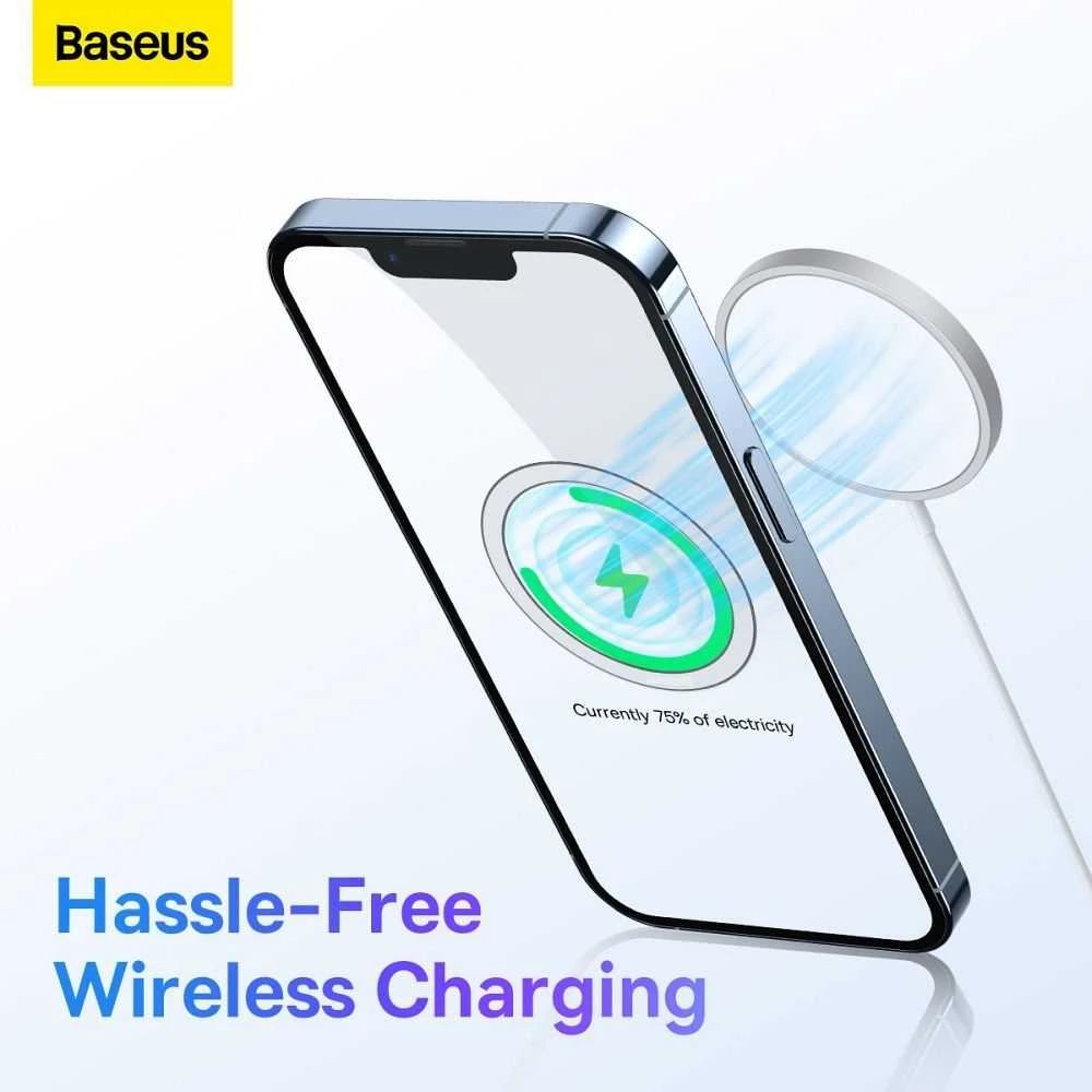 Baseus Halo magnetinis žiedas telefonams, MagSafe (sidabrinis)