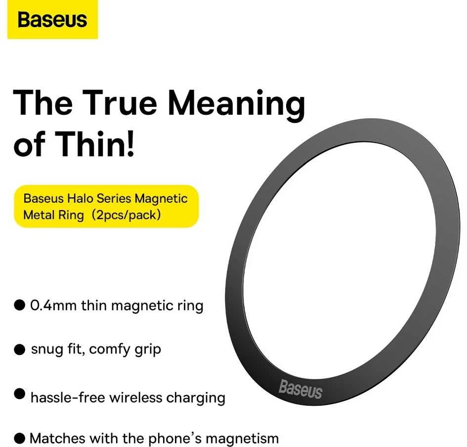 Baseus Halo magnetinis telefono laikiklis žiedas MagSafe