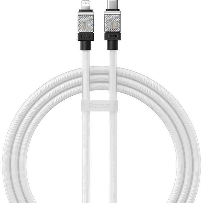 Greito įkrovimo kabelis Baseus USB-C su Coolplay Series 1m, 20W (baltas)