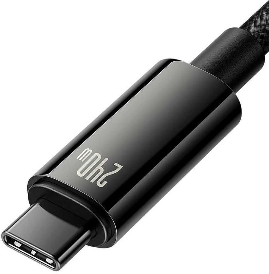 USB-C į USB-C laidas Baseus Tungsten Gold 240W 2 m (juodas)