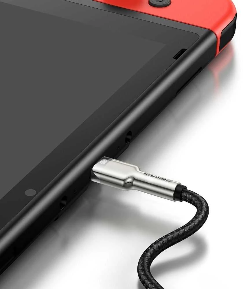 Kabelis USB C - USB C 2m 100W juodas Cafule Metal BASEUS