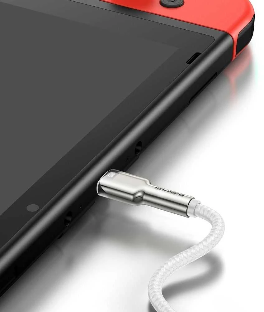Baseus Cafule USB-C - USB-C laidas 100W 1m - Baltas