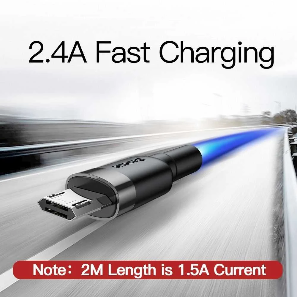 BASEUS CAMKLF-CG1 USB A - microUSB laidas, 2m