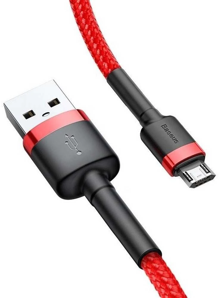 Baseus Cafule Micro USB kabelis 1.5A 2m - Raudonas