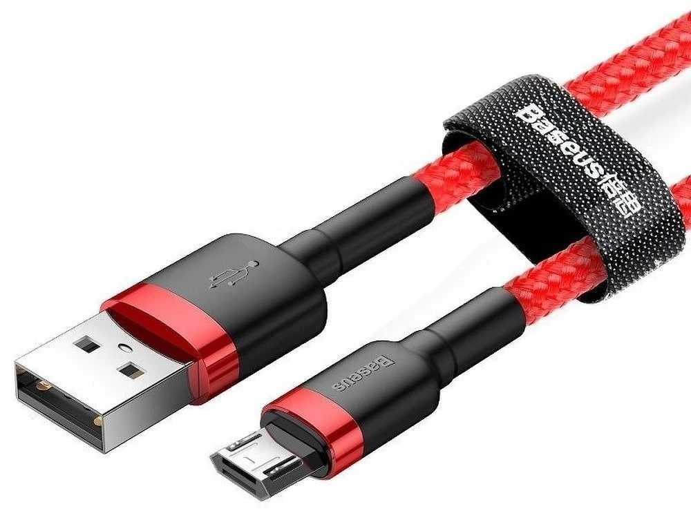 Baseus Cafule Micro USB kabelis 1.5A 2m - Raudonas