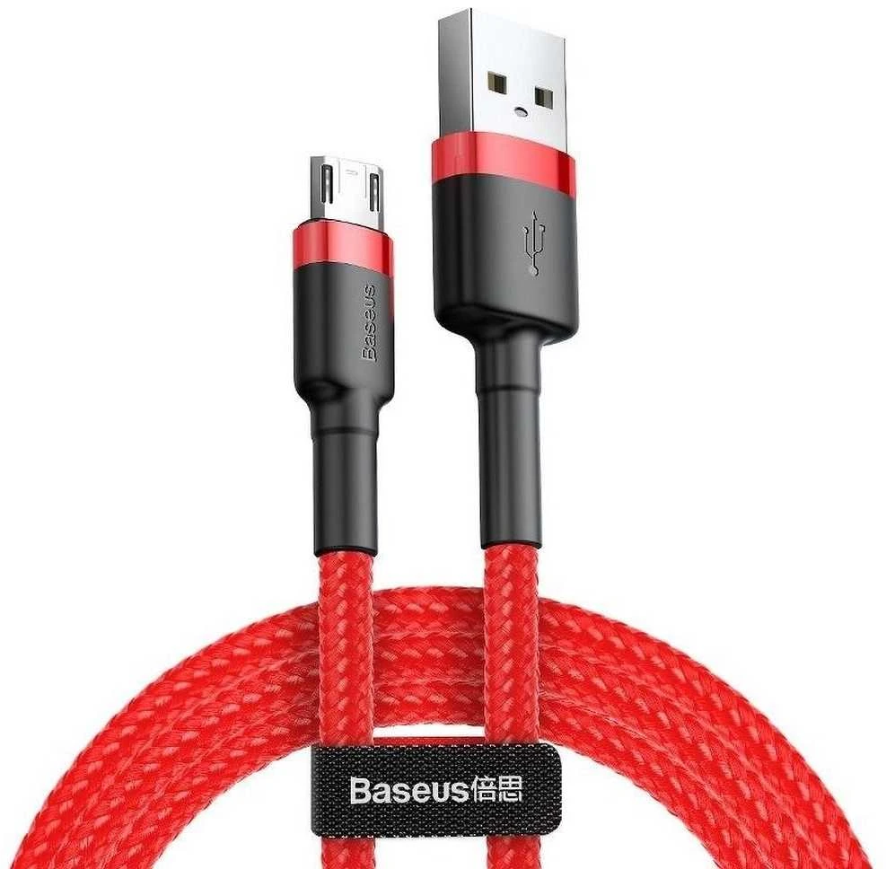 Kabelis Baseus Cafule mikro USB 2.4A 1m red