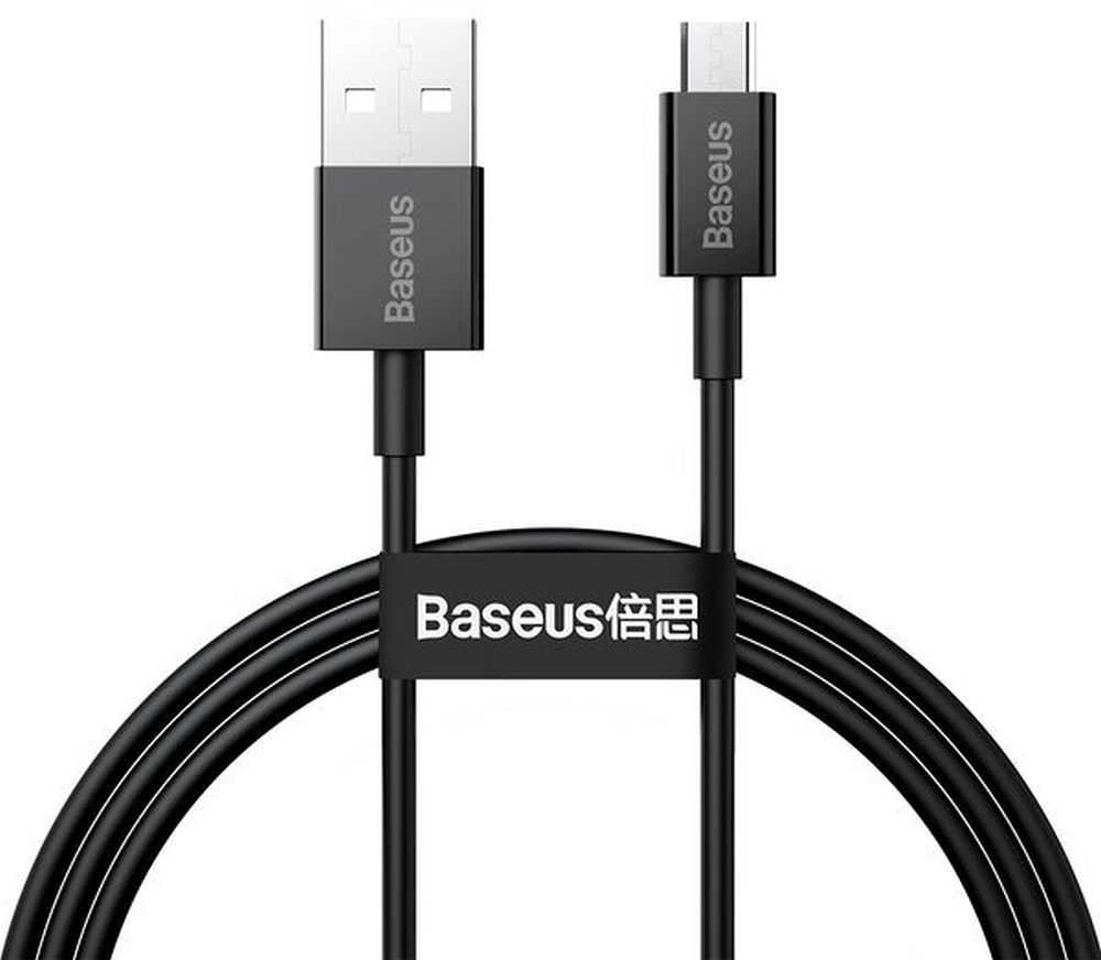 USB kabelis Baseus Superior iš USB į microUSB 2A 2.0m juodas CAMYS-A01